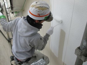 関市Ｙ様邸　壁下塗り　職人阿部
