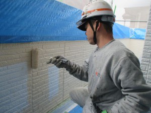 関市　Ｋ様邸　壁上塗り