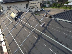 関市Ｈ様邸　屋根　ガルテクト工事　ガルバリウム断熱鋼板