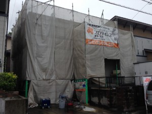 各務原市　T様邸　外部修繕工事着工しました。