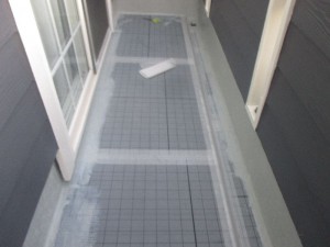 ベランダ防水工事着工！