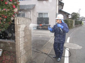 土間・塀の高圧洗浄について