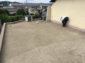 岐阜県関市　Ｉ様邸　ベランダ　屋上　防水工事