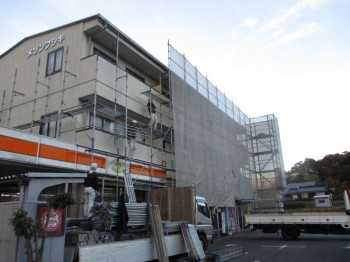 岐阜県美濃加茂市　塗装工事　Ｍアパート
