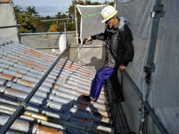 岐阜県可児市　屋根塗装工事　M様邸　