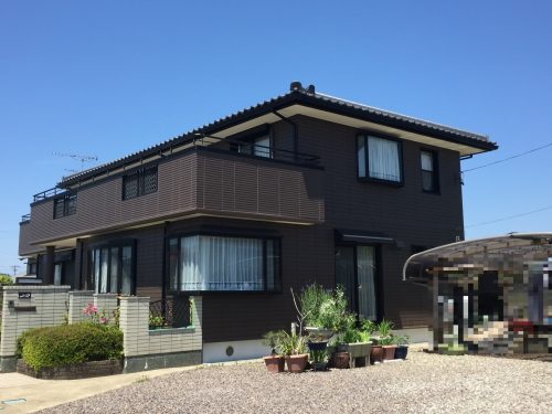 岐阜県加茂郡富加町羽生　サイディング塗装　ダイワハウスの家