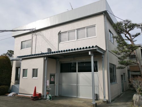 関市東新町　工場外壁塗装　ALC　超低汚染塗料使用