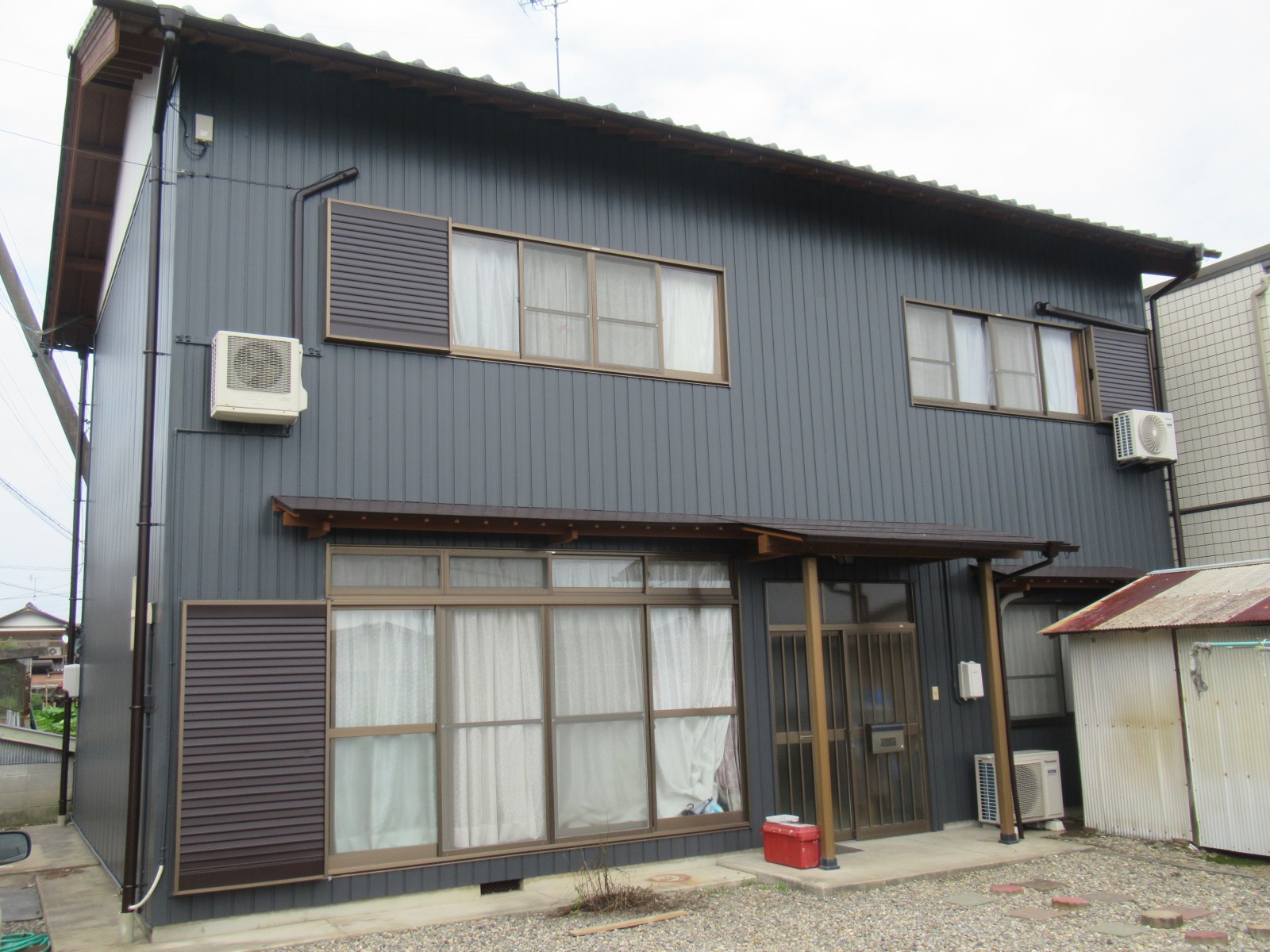 岐阜県美濃市生櫛 トタン外壁塗装工事 岐阜関市外壁 屋根塗装no 1実績 プロタイムズ岐阜関店 三輪塗装