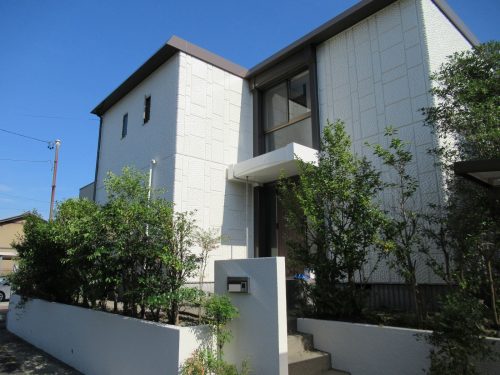 岐阜県関市前山町　外壁塗り替え　ミサワホームの家　プラチナECコート5000EX使用