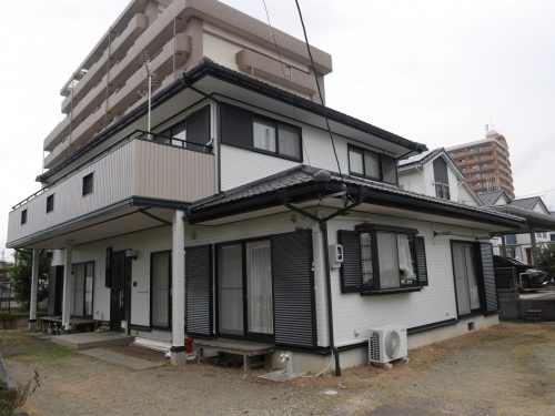 岐阜県関市巾　サイディング塗り替え　低汚染シリコン塗料使用　パナソニック（パナホーム）の家