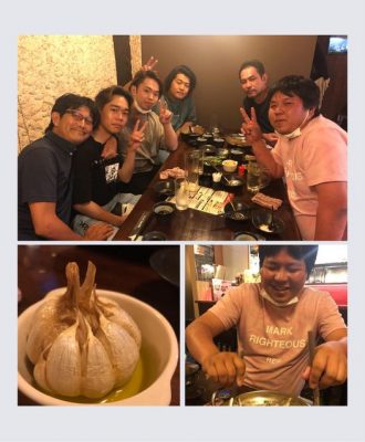 若手メンバーと会食