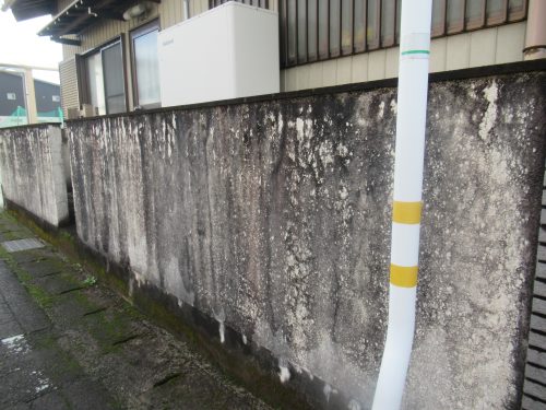 関市豊岡　N様邸　塀塗装工事　完工