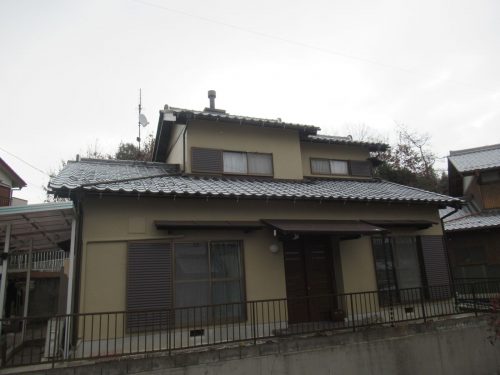 岐阜県関市雄飛ヶ丘　和風住宅　外壁塗装