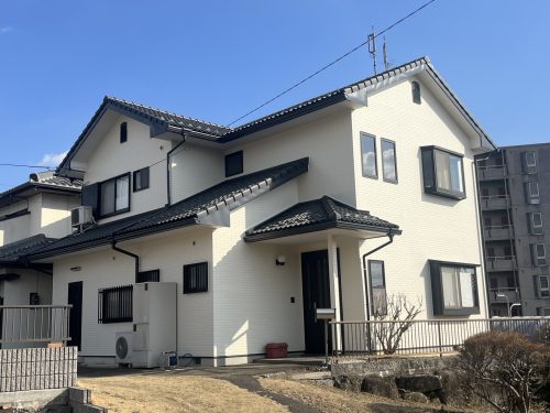 岐阜県関市小屋名　ベランダ部板金　外壁塗装　アステックペイント・プラチナリファイン2000MF使用