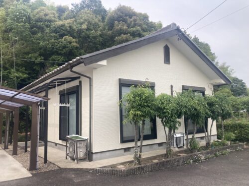 岐阜県関市　平屋住宅　外壁塗装