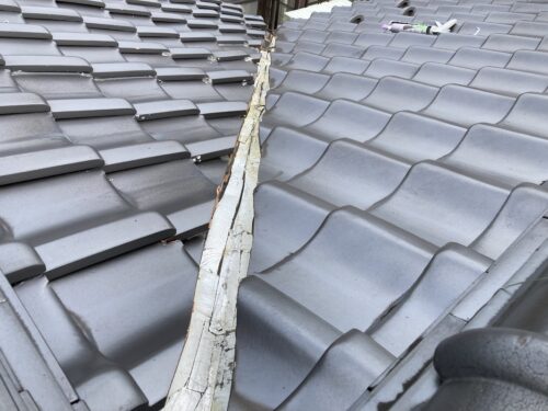 軒天の雨漏り 谷樋交換工事