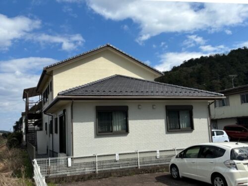 関市でアイフルホームの住宅の外壁塗装を行いました