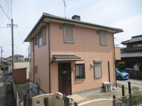坂祝町で外部塗装工事を行い明るい色でイメージを一新しました