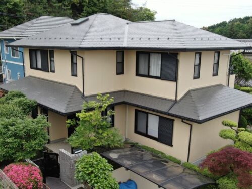 岐阜県関市のサイディングのシリコン塗料を使った塗装工事の事例です