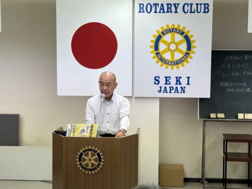 関警察署長の卓話　岐阜でも多発している特殊詐欺防止について