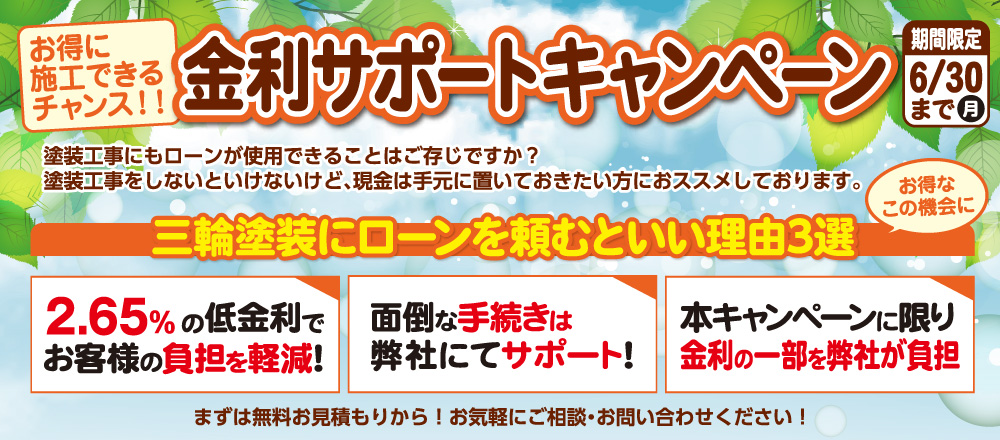 金利サポートキャンペーン