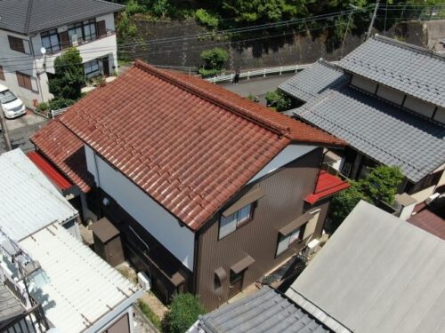 岐阜市で屋根瓦の工事を行いました　