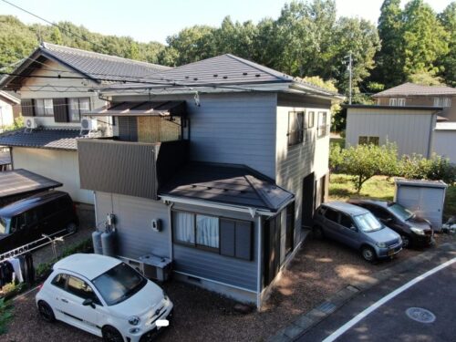 関市でベランダの改修や外壁塗装工事を行いました