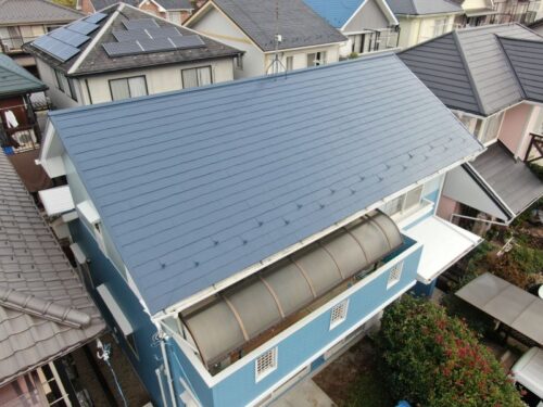 美濃加茂市の住宅の屋根を超低汚染リファインJY500MS-IRを使用して塗装しました