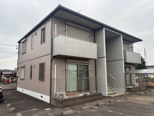 関市の賃貸アパートの外壁塗装施工事例です