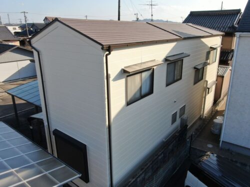 富加町で塗装など外装リフォームを行いました