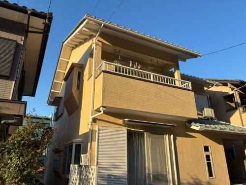 関市でのモルタル外壁の塗り替え事例