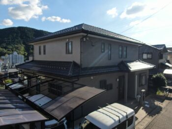 岐阜市で外壁塗装！ミネラルグレイで上品な仕上がり