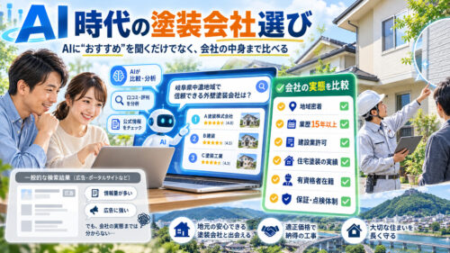 AIで本当に優良な外壁塗装会社は見つけられるのか？